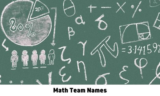 Math Team Names