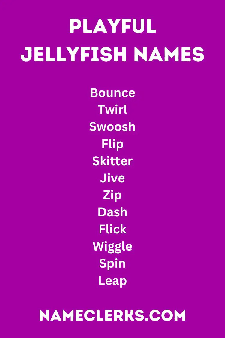 Playful Jellyfish Names